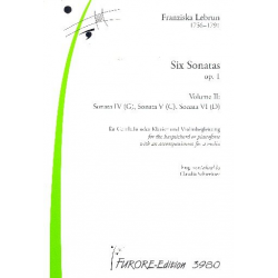 6 Sonaten op.1 Bd.2 (4-6) für -Franziska Lebrun