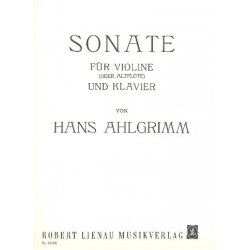 Sonate für Violine -Hans Ahlgrimm