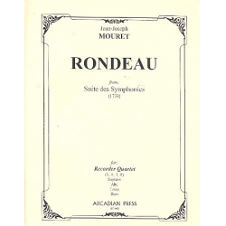 Rondeau for 4 recorders (SATB) -Jean-Joseph Mouret