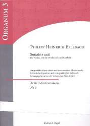 Sonate e-Moll : für Violine, Viola da gamba -Philipp Heinrich Erlebach