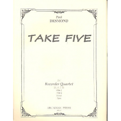 Take Five for 4 recorders (AATB) -Paul Desmond
