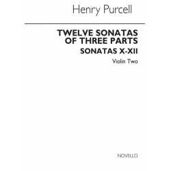 12 sonatas of 3 parts no.5-7 : for violin 2 -Henry Purcell