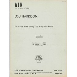AIR FROM THE OPERA RAPUNZEL, Stimmen Vokalinstrumentale Werke -Lou Harrison