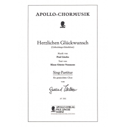 Herzlichen Glückwunsch für gem Chor -Paul Lincke / Arr.Gotthard Welker