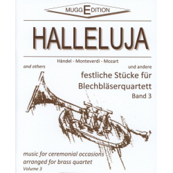 Halleluja und andere festliche Stücke für Blechbläserquartett Vol. 3 -Diverse / Arr.Christoph Eglhuber