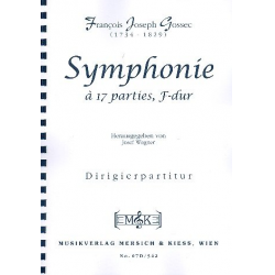 Symphonie F-Dur à 17 parties -François-Joseph Gossec