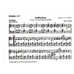 Festfanfare (4 Fanfaren ad lib.) -Jacob Handl