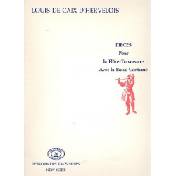 Pièces pour la flûte traversière avec la basse -Louis de Caix de Hervelois