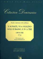 10 Sonaten op.8 für 1-2 Violinen und Bc -Pietro Locatelli