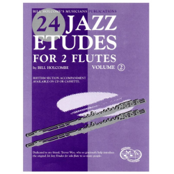24 Jazz Etudes for 2 Flutes Vol. 2 -Bill Holcombe