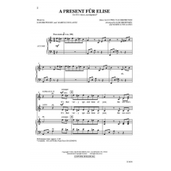 A Present Für Elise -Ludwig van Beethoven / Arr.Lois Brownesey & Marti Lunn Lantz