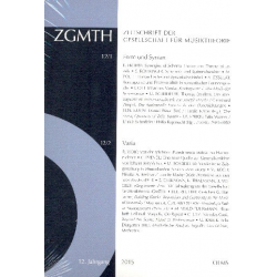 ZGMTH - Zeitschrift der Gesellschaft  für Musiktheorie 12. Jahrgang