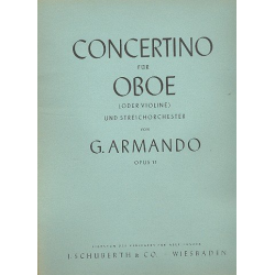 Concertino op.11 für Oboe (Violine) -G. Armando