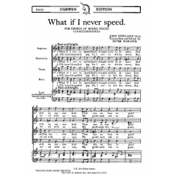 What if I never speed for chorus -John Dowland