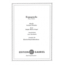 Espagnola für Klavier (erleichtert) -Gerhard Winkler