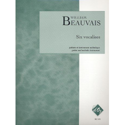 6 Vocalises pour guitare et -William Beauvais