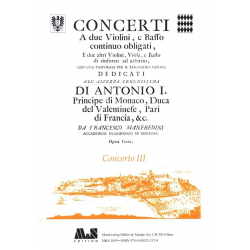 Konzert e-Moll op.3,3 -Francesco Onofrio Manfredini