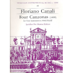 4 Canzonas for 4 instruments (SSAT) -Floriano Canali