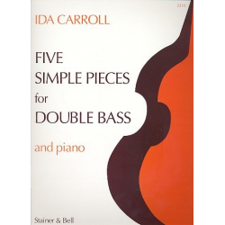 5 simple Pieces for double bass - Ida Carroll