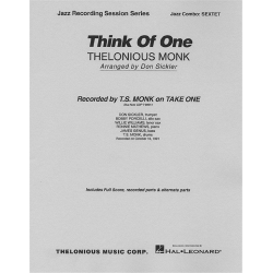 Think of One -Thelonious Sphere Monk / Arr.Don Sickler