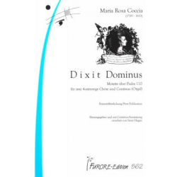 Dixit Dominus für 2 gem Chöre -Maria Rosa Coccia