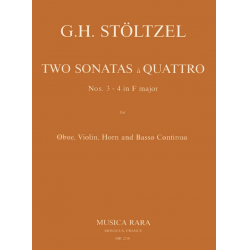 Zwei Sonaten a 4 in F Nr. 3/4 -Gottfried Heinrich Stölzel