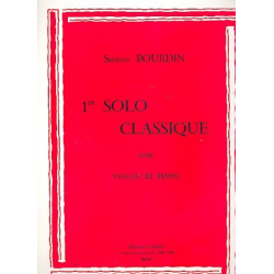Solo classique no.1 für Violine und Klavier -Suzanne Bourdin
