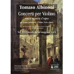 Konzert G-Dur Co4 für Violine, Streicher -Tomaso Albinoni