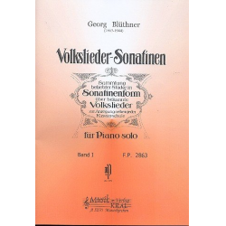 Volkslieder Sonatinen Band 1 für Klavier -Georg Blüthner