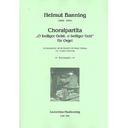 Choralpartita über O heiliger Geist o heiliger Gott -Helmut Banning