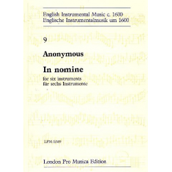 In nomine für 6 Instrumente -Anonymus