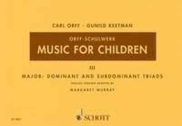 Music for Children vol.3 : -Carl Orff