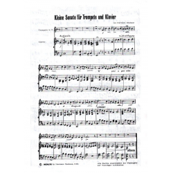 Kleine Sonate für Trompete und Klavier -Hermann Neuhaus