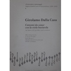 Canzoni da sonar con la viola bastarda -Girolamo Dalla Casa