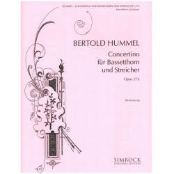 Concertino op.27a für Bassetthorn und -Bertold Hummel