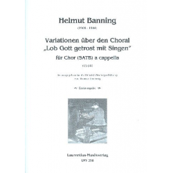 Variationen über den Choral Lob Gott getrost mit Singen -Helmut Banning