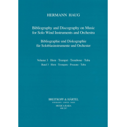 Bibliographie und Diskographie für Soloblasinstrumente und Orchester -Hermann Haug