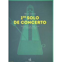 Solo no.1 du concert pour violon et orchestre -Emile Cousin