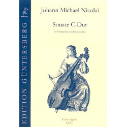 Sonate C-Dur für 3 Baßgamben -Johann Michael Nicolai