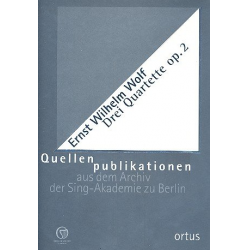 3 Quartette op.2 für Flöte (Violine), -Ernst Wilhelm Wolf