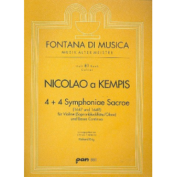 4 et 4 symphoniae sacrae -Nicolaus à Kempis