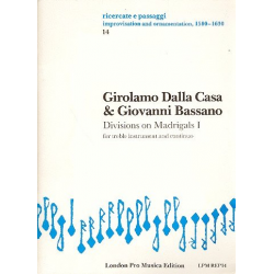 Divisions on Madrigals vol.1 -Girolamo Dalla Casa