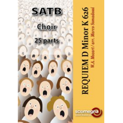 REQUIEM D MINOR K 627 (SATB choir set) -Wolfgang Amadeus Mozart / Arr.Marco Somadossi
