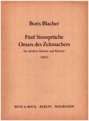5 SINNSPRUECHE OMARS DES -Boris Blacher