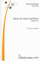 Music for horn and piano -Ruth E. Schonthal