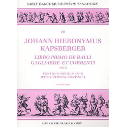 Libro primo de balli gagliarde et -Johann Hieronymus Kapsberger