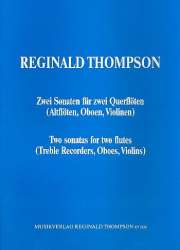 2 Sonaten : für 2 Flöten (Altblockflöten, -Reginald Thompson