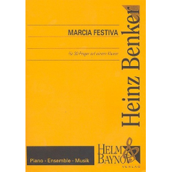 Marcia festiva für Klavier -Heinz Benker