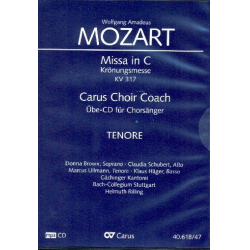 Messe C-Dur KV317 - Chorstimme Tenor -Wolfgang Amadeus Mozart