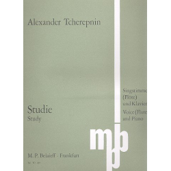 Studie für Gesang (Flöte) und Klavier -Alexander Tcherepnin / Tscherepnin